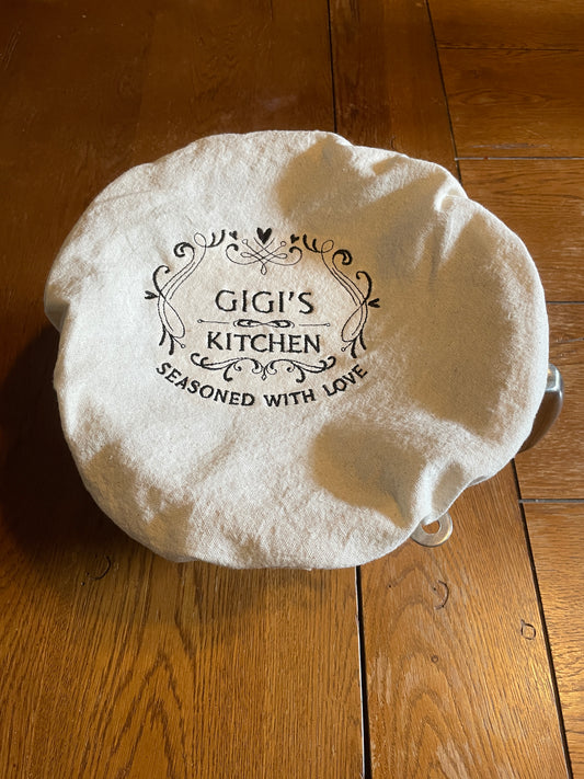 Gigi's Kitchen Washable Cloth Bowl Cover on 100% US Cotton