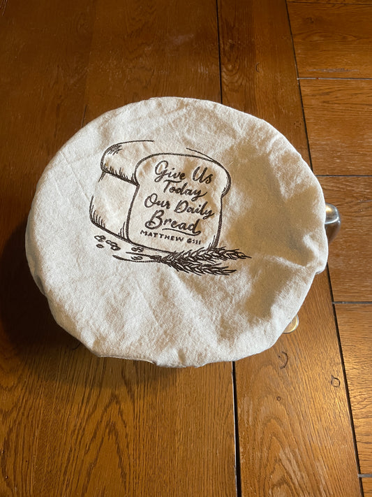 Washable Cloth Bowl Cover on 100% US Cotton Our Daily Bread